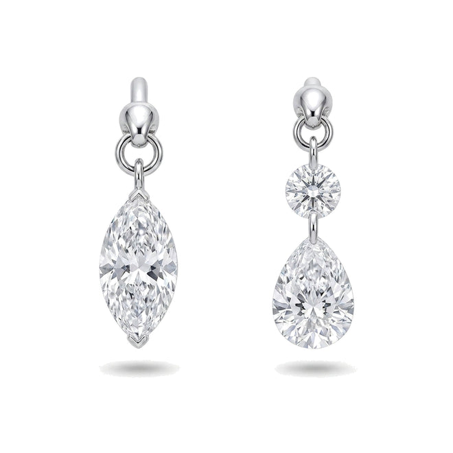 Stellar Drop Lab-Grown Diamond Dangle Earrings