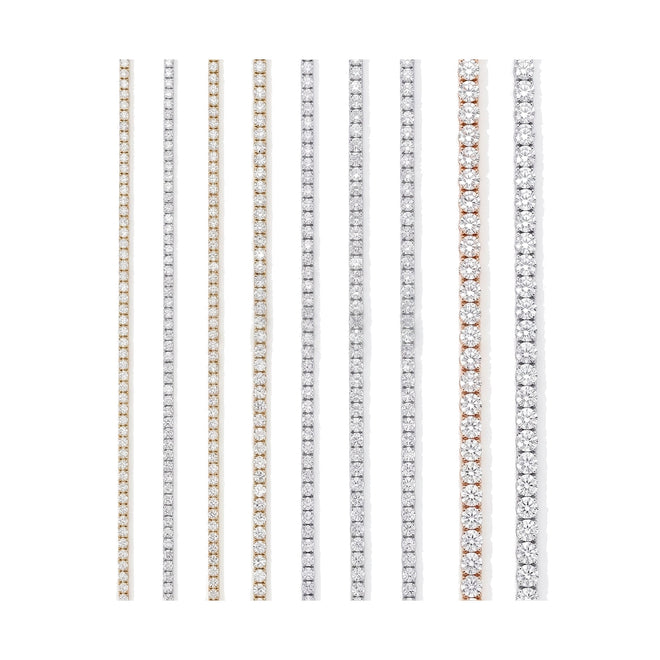 The Ultimate Classic Lab Diamond Tennis Bracelet Collection（6.5 inches)